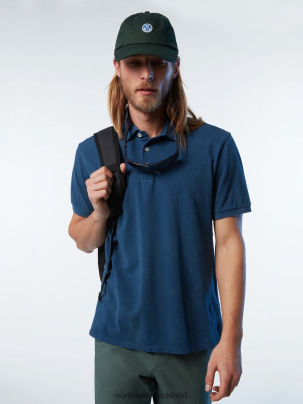 Organic Cotton Polo Shirt NEW Dark denim Clothing Men X20HV110 North Sails