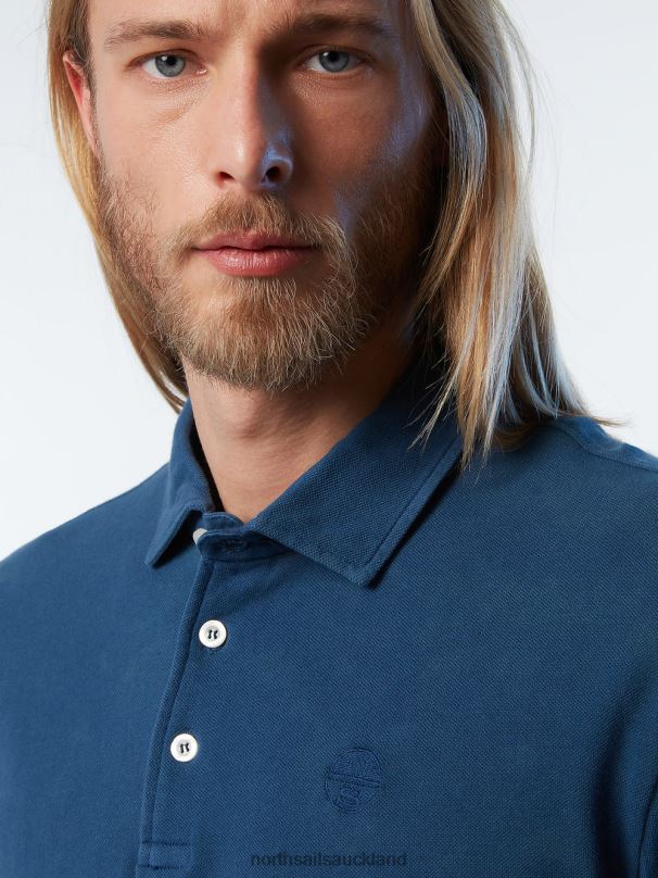 Organic Cotton Polo Shirt NEW Dark denim Clothing Men X20HV110 North Sails
