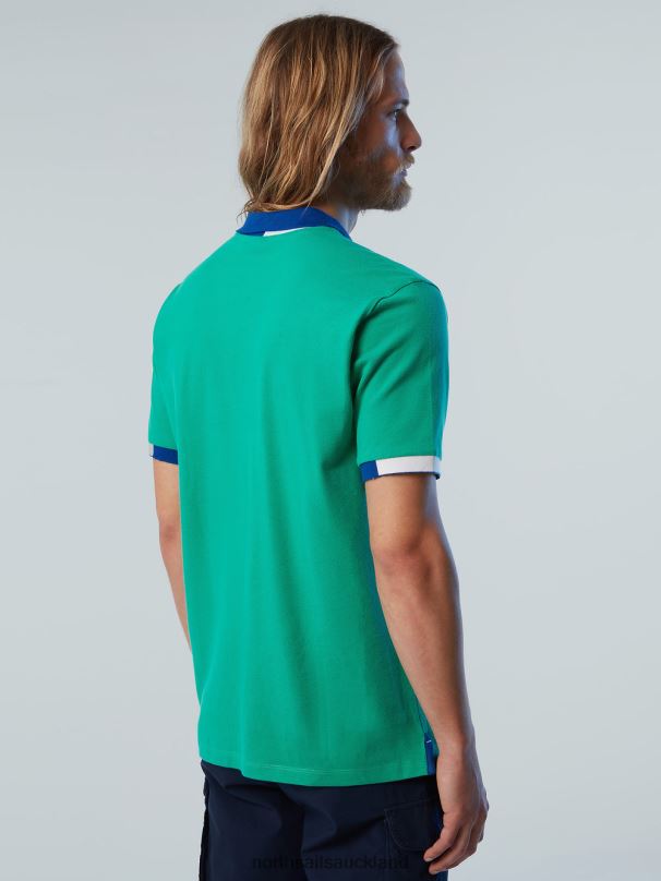 Organic Cotton Polo Shirt NEW Garden green Clothing Men X20HV115 North Sails