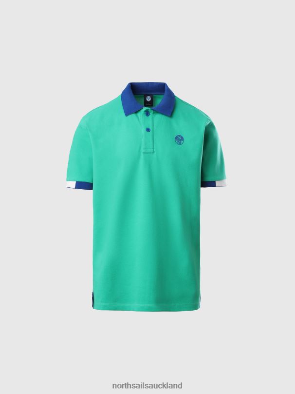 Organic Cotton Polo Shirt NEW Garden green Clothing Men X20HV115 North Sails