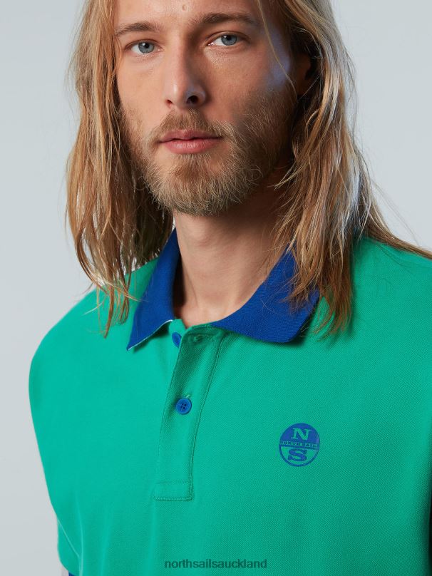 Organic Cotton Polo Shirt NEW Garden green Clothing Men X20HV115 North Sails