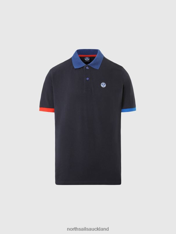 Organic Cotton Polo Shirt NEW Navy blue Clothing Men X20HV101 North Sails