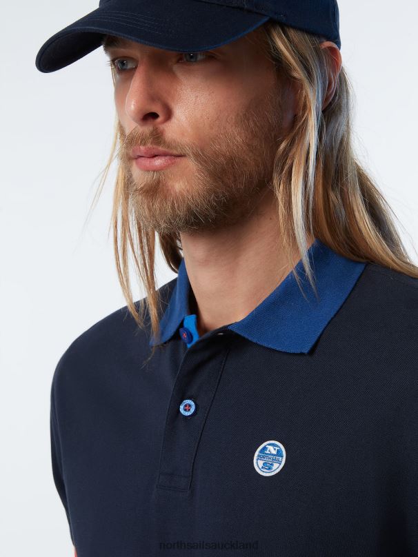 Organic Cotton Polo Shirt NEW Navy blue Clothing Men X20HV101 North Sails