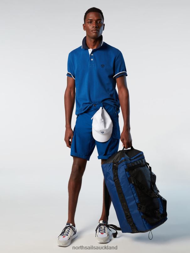 Organic Cotton Polo Shirt NEW Ocean blue Clothing Men X20HV113 North Sails