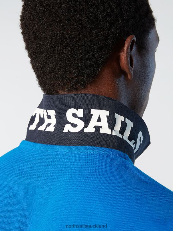 Organic Cotton Polo Shirt NEW Royal Clothing Men X20HV99 North Sails