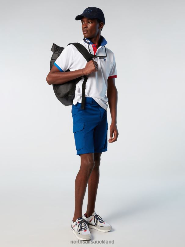 Organic Cotton Polo Shirt NEW White Clothing Men X20HV96 North Sails