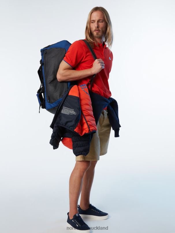 Organic Cotton Polo Shirt SALE Bright orange Clothing Men X20HV71 North Sails