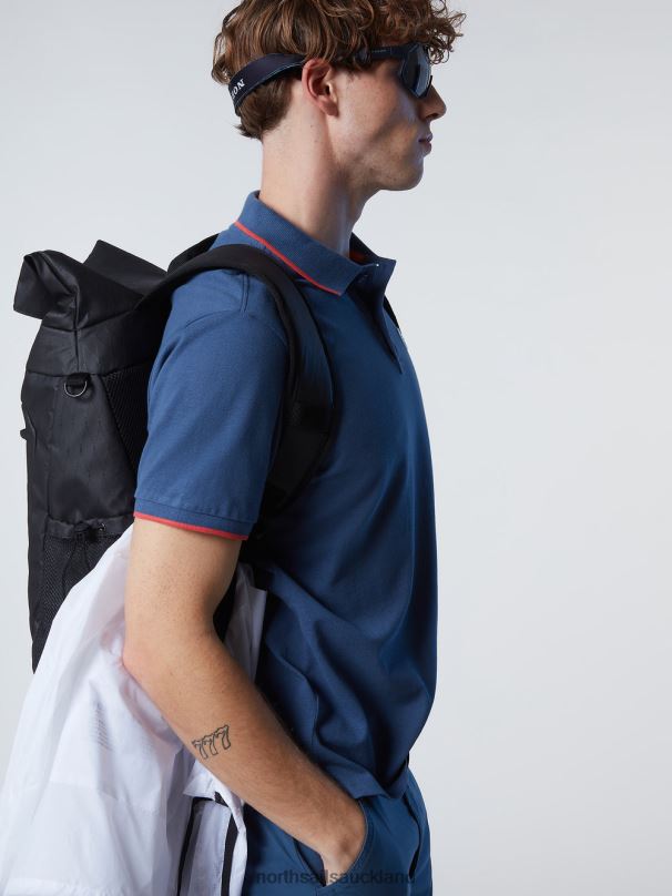 Organic Cotton Polo Shirt SALE Dark denim Clothing Men X20HV74 North Sails