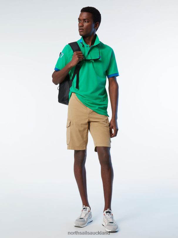 Organic Cotton Polo Shirt SALE Garden green Clothing Men X20HV7 North Sails