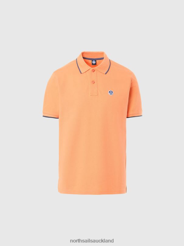 Organic Cotton Polo Shirt SALE Melon Clothing Men X20HV72 North Sails