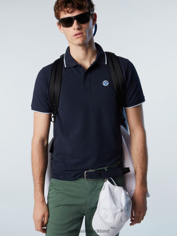 Organic Cotton Polo Shirt SALE Navy blue Clothing Men X20HV76 North Sails