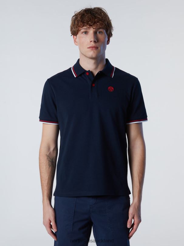 Organic Cotton Polo Shirt SALE Navy blue Clothing Men X20HV83 North Sails
