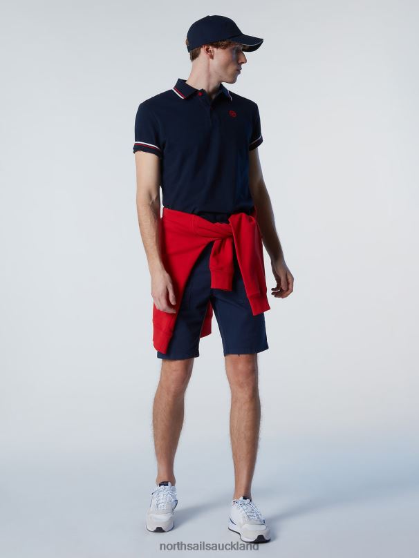 Organic Cotton Polo Shirt SALE Navy blue Clothing Men X20HV83 North Sails