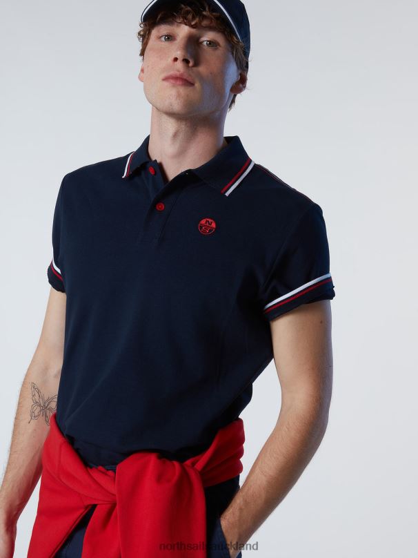 Organic Cotton Polo Shirt SALE Navy blue Clothing Men X20HV83 North Sails