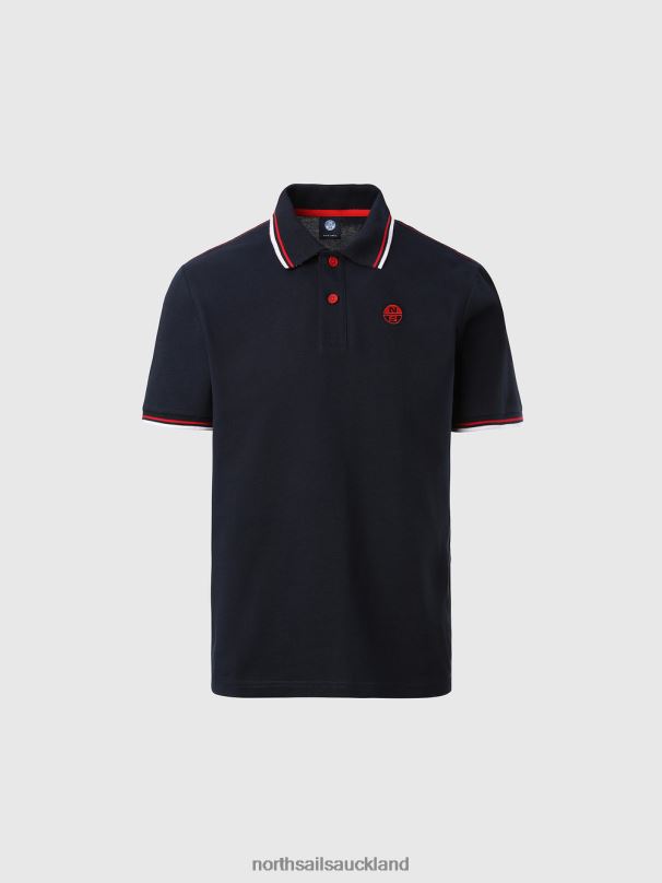 Organic Cotton Polo Shirt SALE Navy blue Clothing Men X20HV83 North Sails