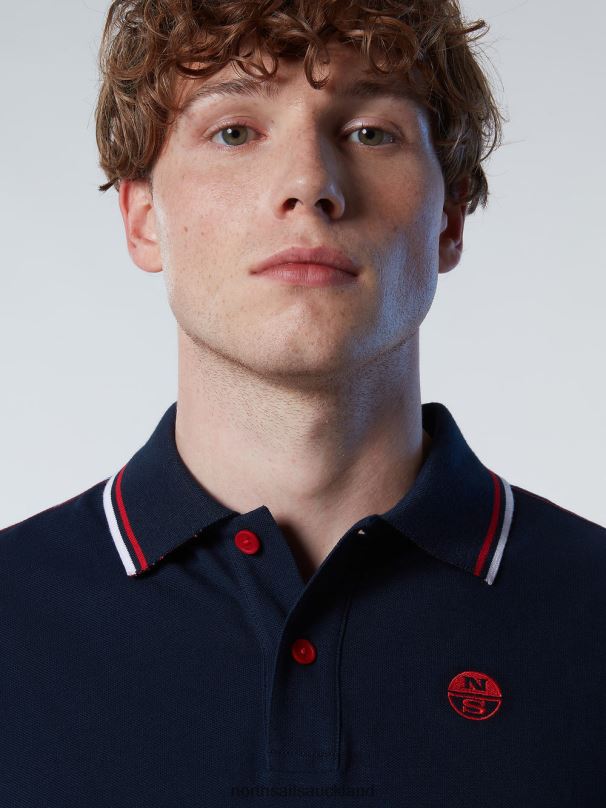 Organic Cotton Polo Shirt SALE Navy blue Clothing Men X20HV83 North Sails