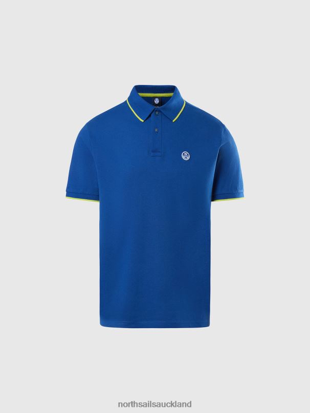 Organic Cotton Polo Shirt SALE Ocean blue Clothing Men X20HV75 North Sails