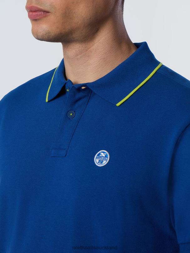 Organic Cotton Polo Shirt SALE Ocean blue Clothing Men X20HV75 North Sails
