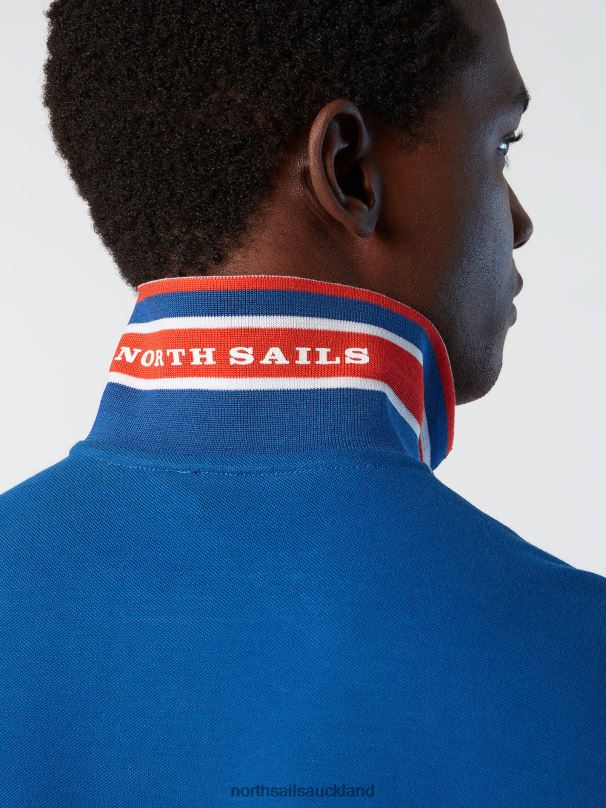 Organic Cotton Polo Shirt SALE Ocean blue Clothing Men X20HV82 North Sails