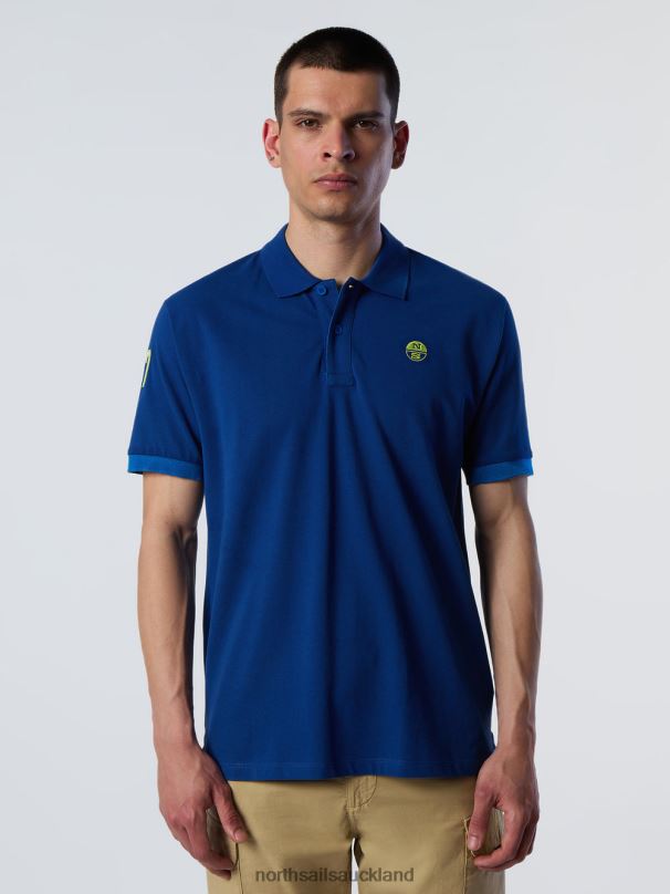 Organic Cotton Polo Shirt SALE Ocean blue Clothing Men X20HV9 North Sails