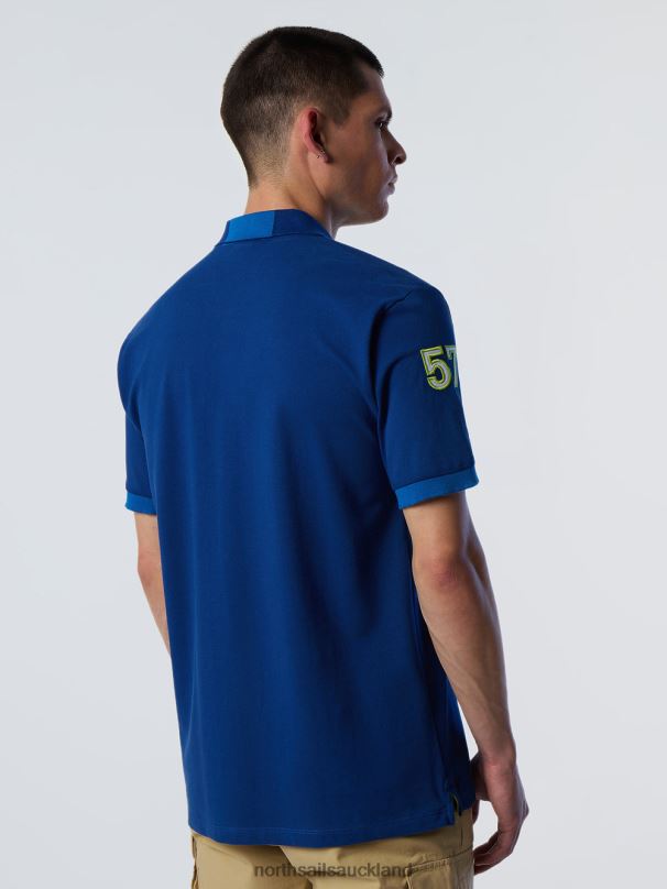Organic Cotton Polo Shirt SALE Ocean blue Clothing Men X20HV9 North Sails