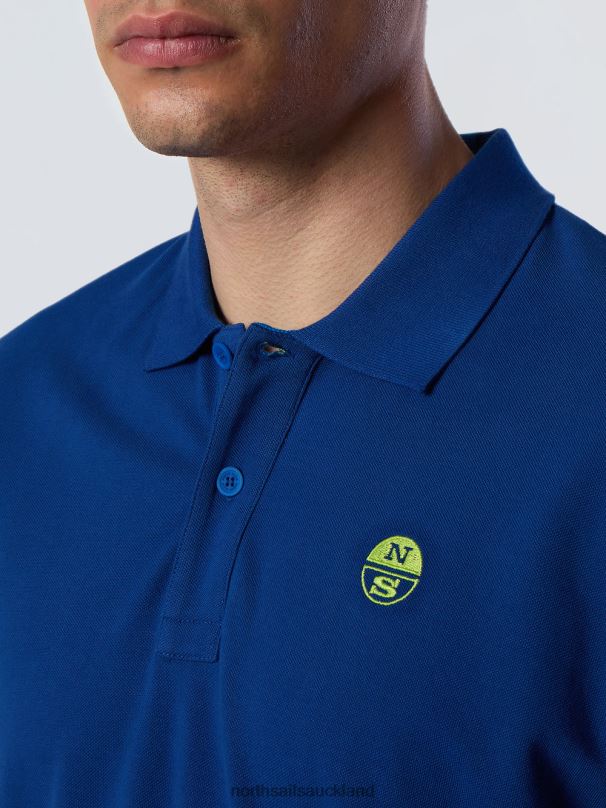 Organic Cotton Polo Shirt SALE Ocean blue Clothing Men X20HV9 North Sails