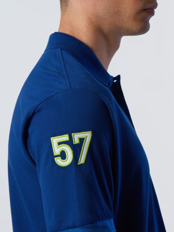Organic Cotton Polo Shirt SALE Ocean blue Clothing Men X20HV9 North Sails