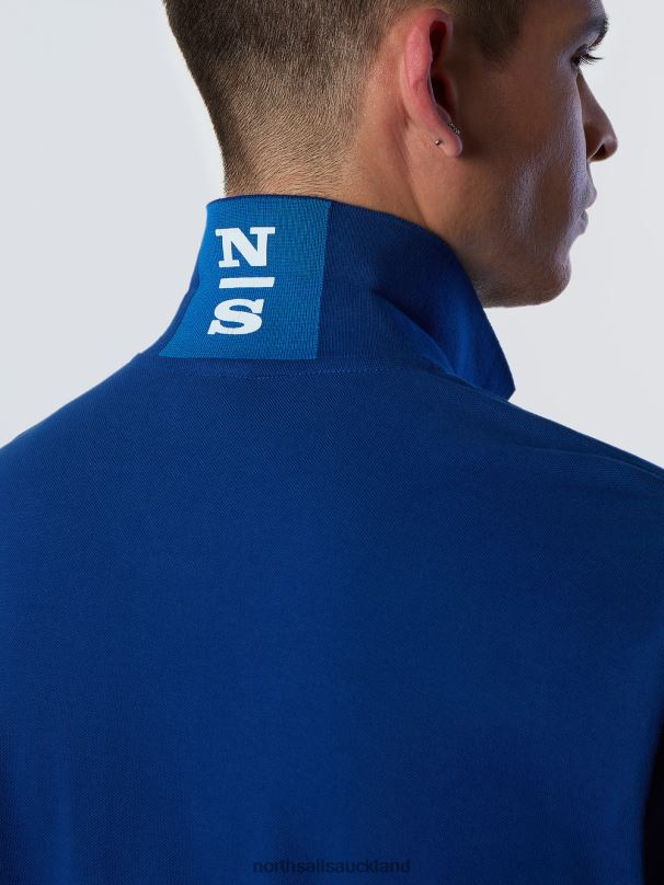 Organic Cotton Polo Shirt SALE Ocean blue Clothing Men X20HV9 North Sails