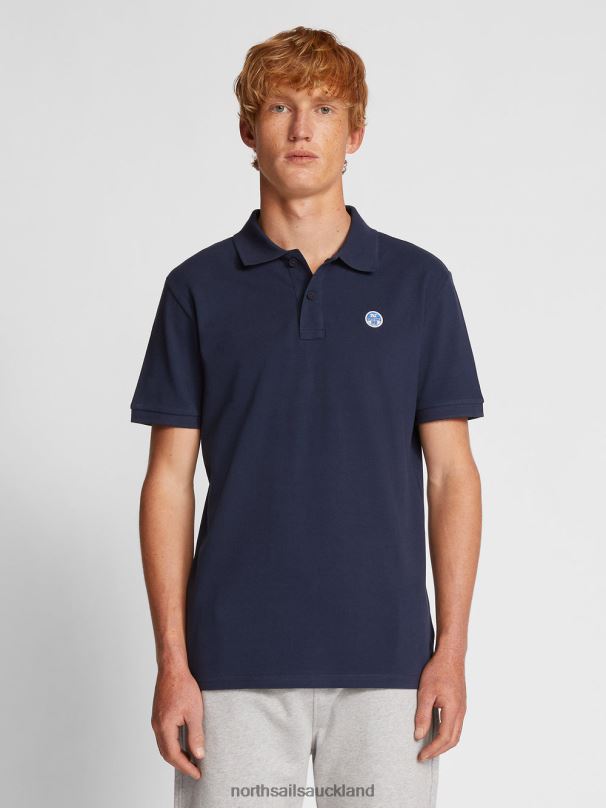 POLO SHIRT WITH CHEST LOGO Navy blue Clothing Men X20HV1205 North Sails