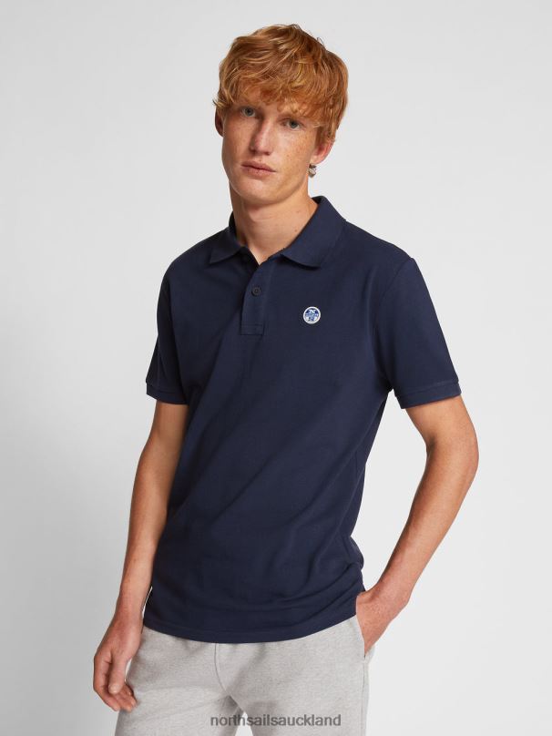 POLO SHIRT WITH CHEST LOGO Navy blue Clothing Men X20HV1205 North Sails