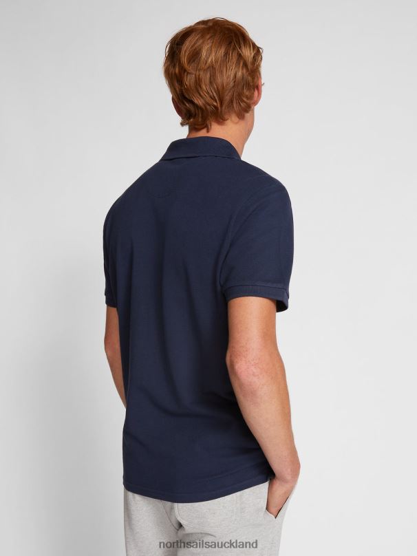 POLO SHIRT WITH CHEST LOGO Navy blue Clothing Men X20HV1205 North Sails