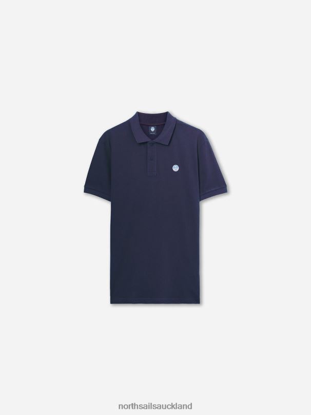 POLO SHIRT WITH CHEST LOGO Navy blue Clothing Men X20HV1205 North Sails