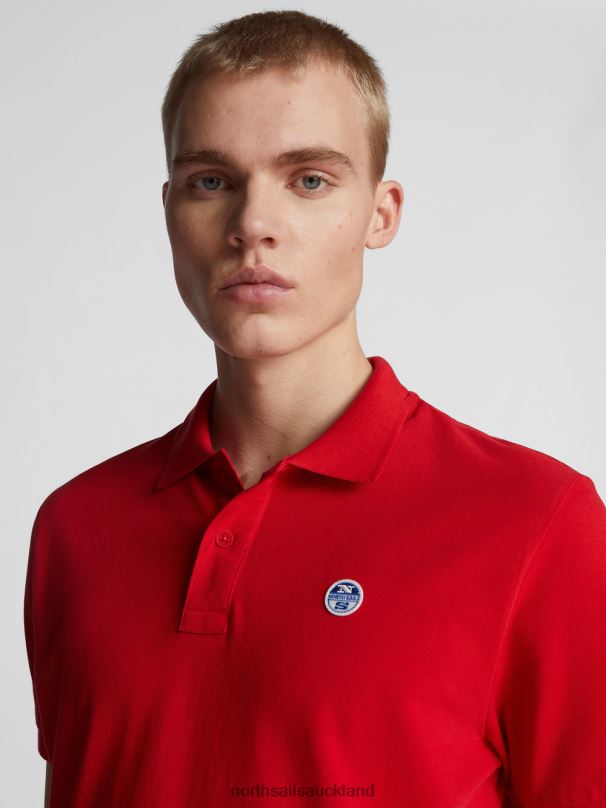POLO SHIRT WITH CHEST LOGO Red Clothing Men X20HV1199 North Sails