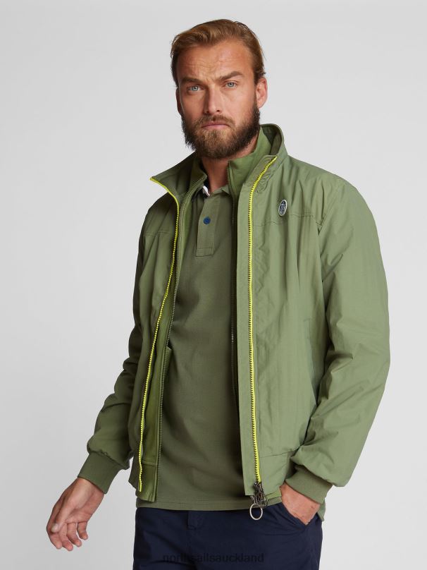 POLO WITH CONTRAST TRIMS Olive green Clothing Men X20HV1211 North Sails