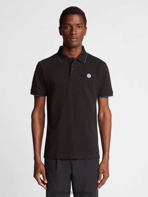 PRINTED POLO SHIRT Black Clothing Men X20HV1049 North Sails