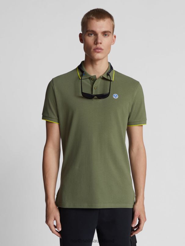 PRINTED POLO SHIRT Olive green Clothing Men X20HV1053 North Sails