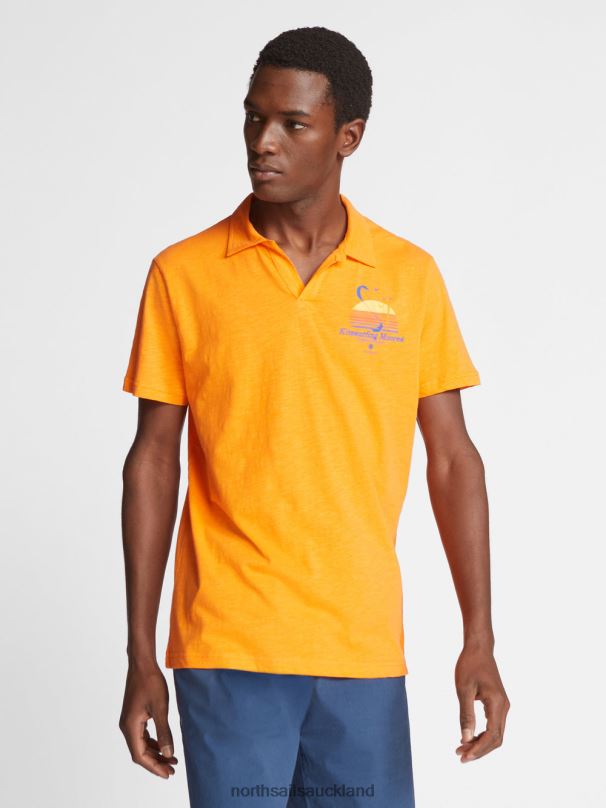 PRINTED POLO SHIRT Vibrant orange Clothing Men X20HV1074 North Sails