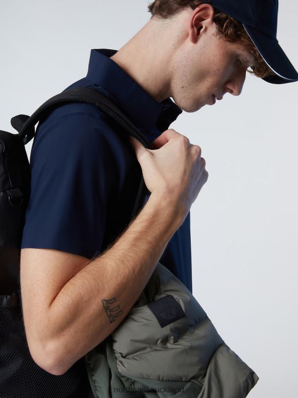 RECYCLED JERSEY POLO SHIRT Navy blue Clothing Men X20HV92 North Sails