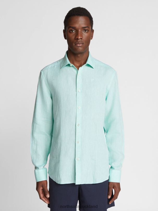 LINEN SHIRT Emerald Clothing Men X20HV1179 North Sails