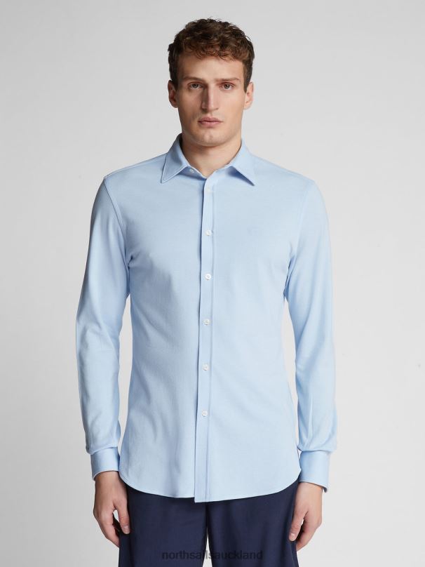 PIQUE SHIRT Light blue Clothing Men X20HV1185 North Sails
