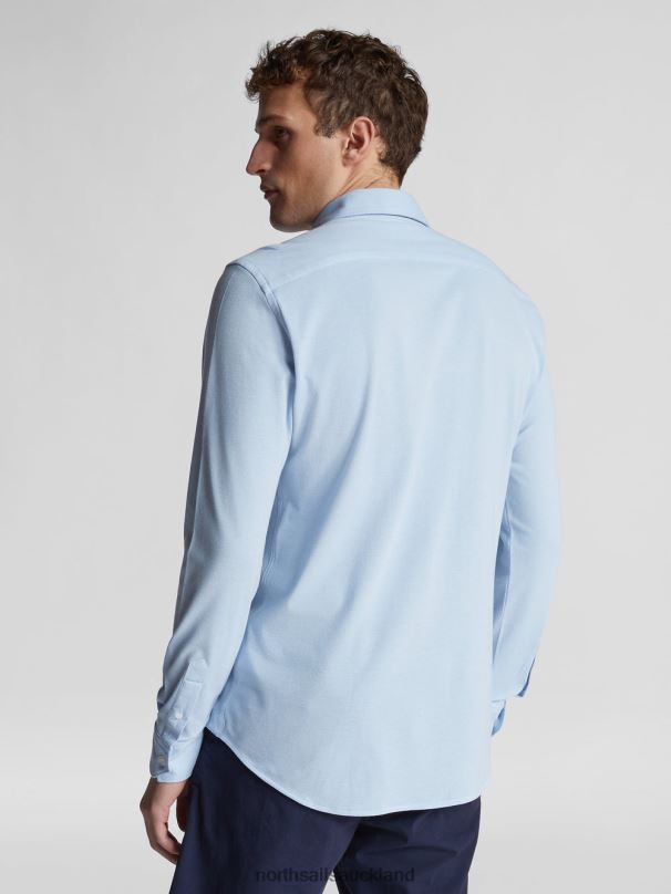 PIQUE SHIRT Light blue Clothing Men X20HV1185 North Sails