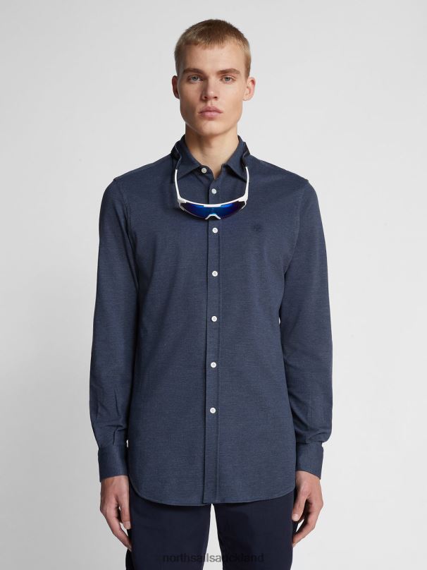 PIQUE SHIRT Navy blue Clothing Men X20HV1186 North Sails