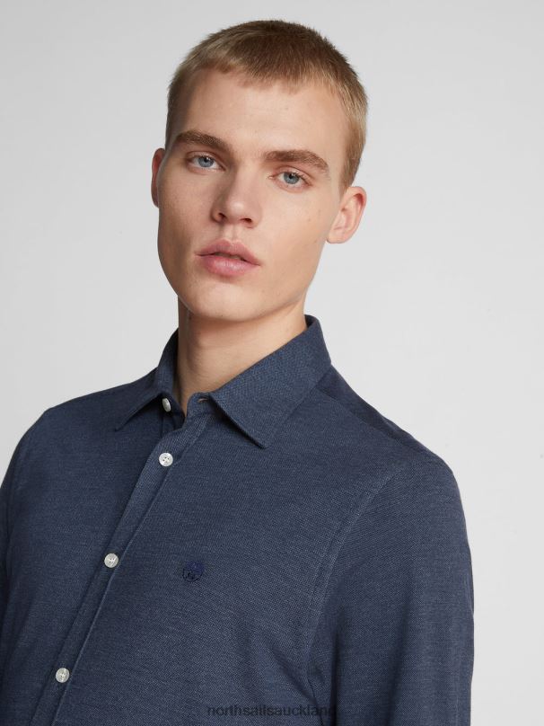 PIQUE SHIRT Navy blue Clothing Men X20HV1186 North Sails