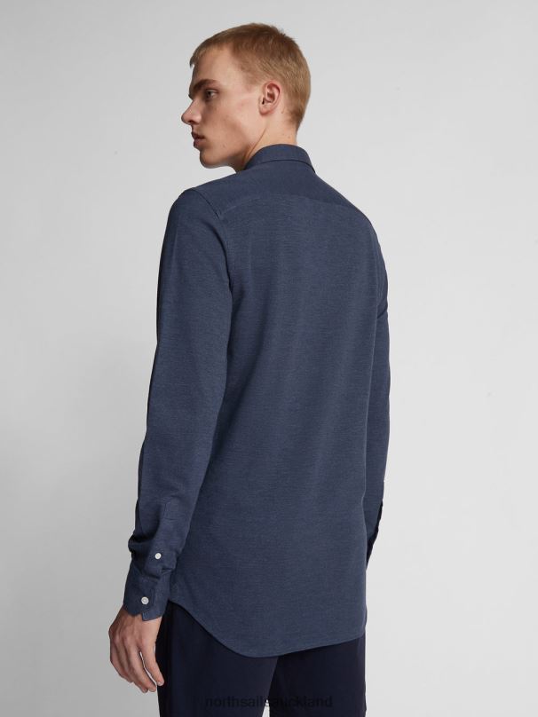 PIQUE SHIRT Navy blue Clothing Men X20HV1186 North Sails