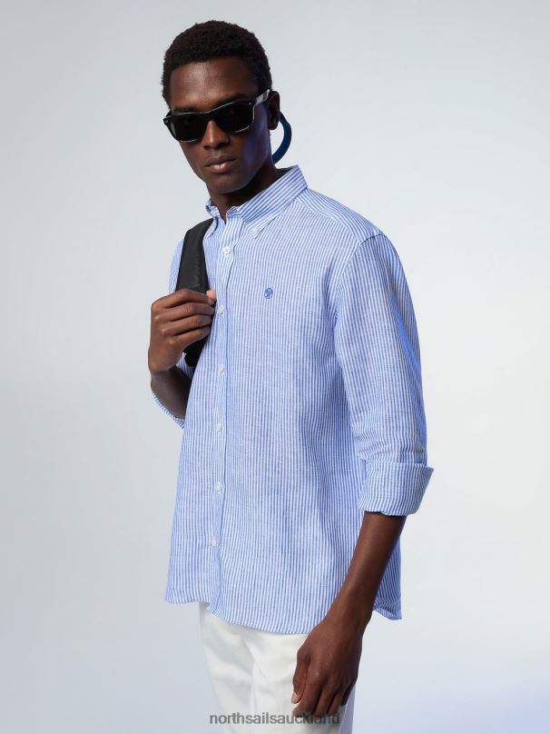 STRIPED LINEN SHIRT Combo 3 Clothing Men X20HV231 North Sails
