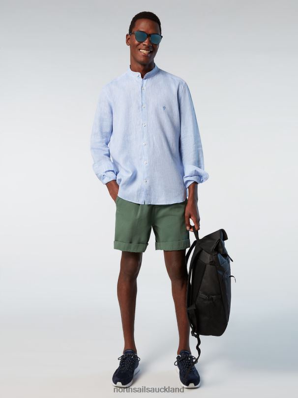 CHINO SHORTS WITH PLEATS Military green Clothing Men X20HV367 North Sails