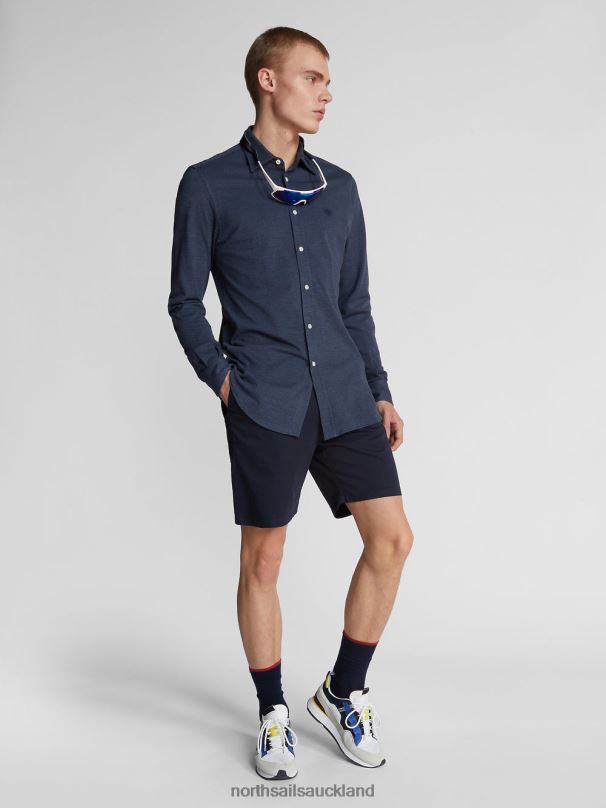 GABARDINE BERMUDA SHORTS STAR 1987 Navy blue Clothing Men X20HV1092 North Sails