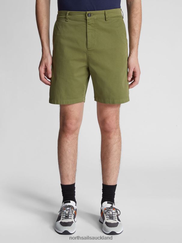 GABARDINE BERMUDA SHORTS STAR 1987 Olive green Clothing Men X20HV1091 North Sails