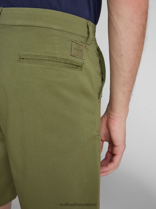 GABARDINE BERMUDA SHORTS STAR 1987 Olive green Clothing Men X20HV1091 North Sails