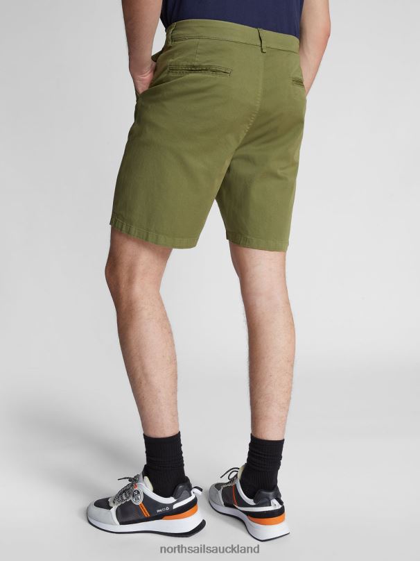 GABARDINE BERMUDA SHORTS STAR 1987 Olive green Clothing Men X20HV1091 North Sails